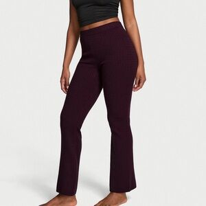 VS Luxe Cable-Knit Flare Lounge Pants
